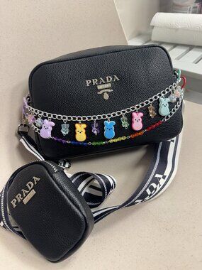 Pastel Bunny Bag Charm